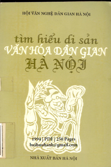 Tìm Hiểu Di Sản Văn Hóa Dân Gian Hà Nội (NXB Hà Nội 1994) - Trần Quốc Vượng, 250 Trang