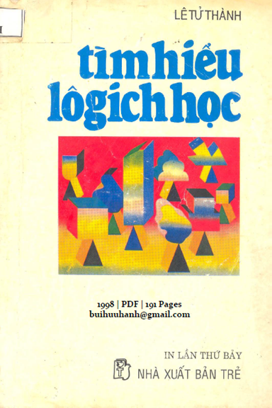 Tìm Hiểu Lôgích Học (NXB Trẻ 1998) - Lê Tử Thành, 191 Trang