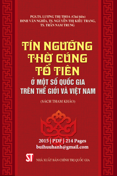 Tín Ngưỡng Thờ Cúng Tổ Tiên Ở Một Số Quốc Gia Trên Thế Giới Và Việt Nam - Lương Thị Thoa, 214 Trang