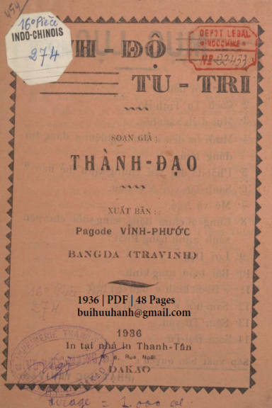 Tịnh Độ Tu Trì (NXB Thanh Tân 1936) - Thành Đạo, 48 Trang