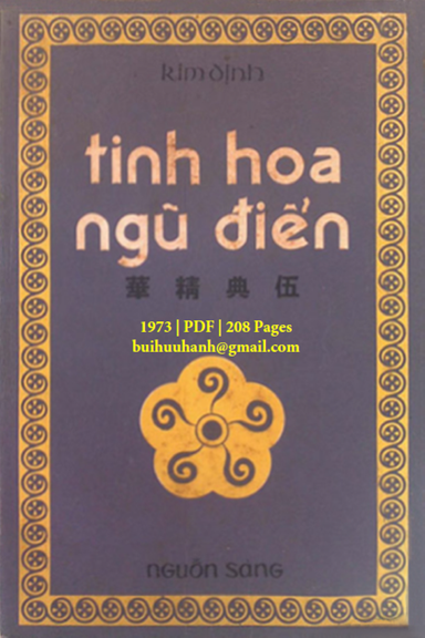 Tinh Hoa Ngũ Điển (NXB Nguồn Sáng 1973) - Kim Định, 208 Trang
