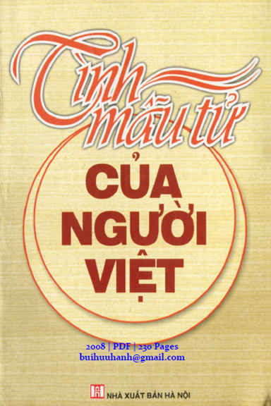 Tình Mẫu Tử Của Người Việt (NXB Hà Nội 2008) - Thu Hằng, 230 Trang