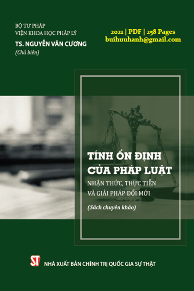 Tính Ổn Định Của Pháp Luật (NXB Chính Trị 2021) - Nguyên Văn Cương, 258 Trang