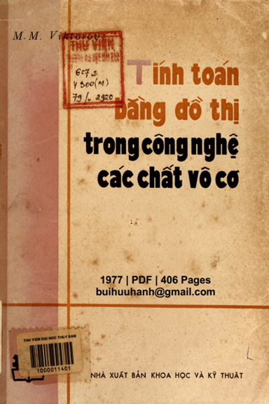 Tính Toán Bằng Đồ Thị Trong Công Nghệ Các Chất Vô Cơ (NXB Khoa Học Kỹ Thuật 1977) - M. M. Viktorov