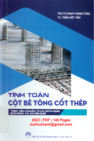 Tính Toán Cột Bê Tông Cốt Thép (NXB Khoa Học Kỹ Thuật 2022) - Phạm Thanh Tùng, 140 Trang