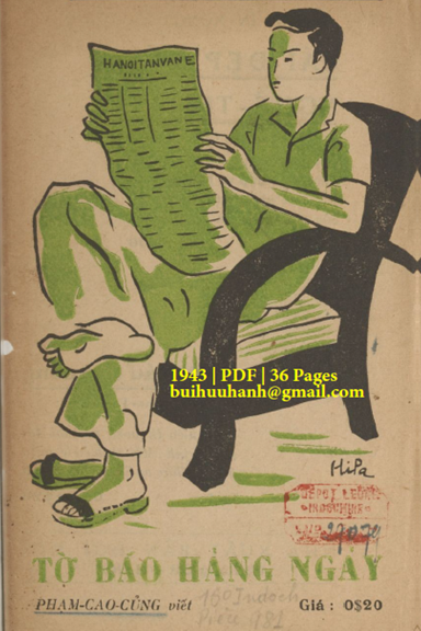 Tờ Báo Hằng Ngày (NXB Đời Mới 1943) - Phạm Cao Củng, 36 Trang