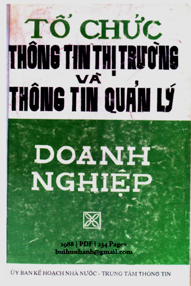 Tổ Chức Thông Tin Thị Trường Và Quản Lý Doanh Nghiệp (NXB Hà Nội 1988) - Nhiều Tác Giả, 234 Trang