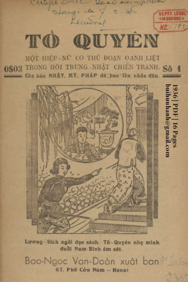 Tố Quyên Số 1-10 (NXB Bảo Ngọc 1936) - Nhiều Tác Giả, 160 Trang