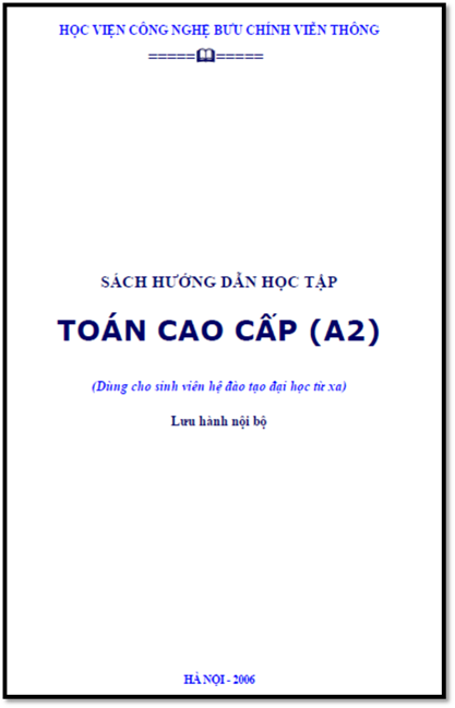 Toán Cao Cấp A2 (NXB Hà Nội 2006) - Lê Bá Long, 126 Trang