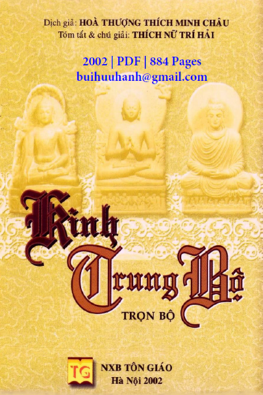 Toát Yếu Kinh Trung Bộ (NXB Tôn Giáo 2002) - Thích Minh Châu, 884 Trang