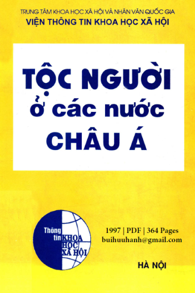 Tộc Người Ở Các Nước Châu Á (NXB Hà Nội 1997) - Nghiêm Thái, 364 Trang