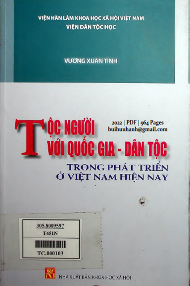 Tộc Người Với Quốc Gia-Dân Tộc Trong Phát Triển Ở Việt Nam Hiện Nay - Vương Xuân Tình, 964 Trang