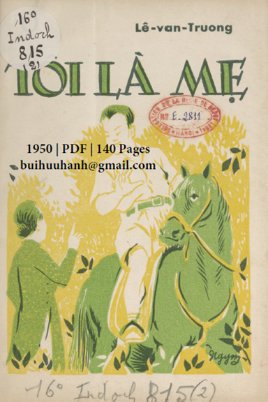 Tôi Là Mẹ Quyển 2 (NXB Hương Sơn 1950) - Lê Văn Trương, 140 Trang