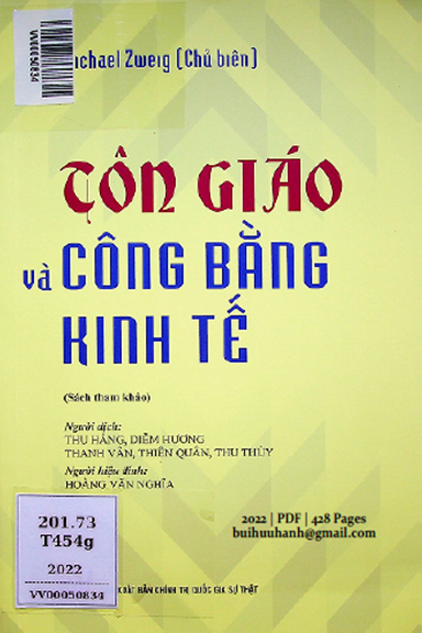 Tôn Giáo Và Công Bằng Kinh Tế (NXB Chính Trị 2022) - Michael Zweig, 428 Trang
