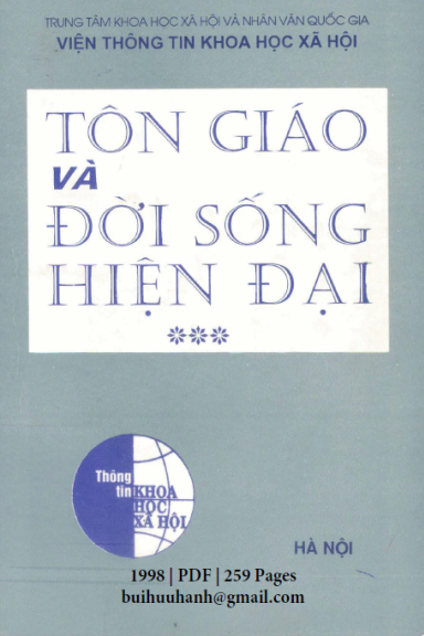 Tôn Giáo Và Đời Sống Hiện Đại Tập 3 (NXB Hà Nội 1998) - Võ Kim Quyên, 259 Trang