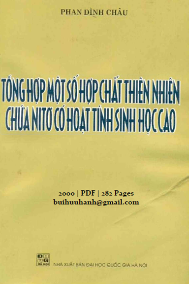 Tổng Hợp Một Số Hợp Chất Thiên Nhiên Chứa Nitơ Có Hoạt Tính Sinh Học Cao - Phan Đình Châu, 282 Tran