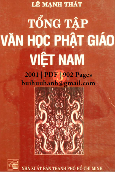 Tổng Tập Văn Học Phật Giáo Việt Nam Tập 3 (NXB Tổng Hợp 2001) - Lê Mạnh Thát, 902 Trang