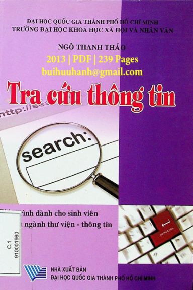 Tra Cứu Thông Tin (NXB Đại Học Quốc Gia 2013) - Ngô Thanh Thảo, 239 Trang