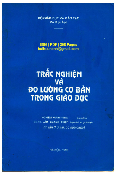 Trắc Nghiệm Và Đo Lường Cơ Bản Trong Giáo Dục (NXB Hà Nội 1996) - Quentin Stodola, 308 Trang