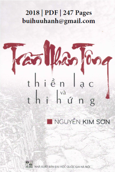 Trần Nhân Tông Thiền Lạc Và Thi Hứng (NXB Đại Học Quốc Gia 2018) - Nguyễn Kim Sơn, 247 Trang