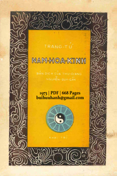 Trang Tử Nam Hoa Kinh (NXB Khai Trí 1973) - Nguyễn Duy Cần, 668 Trang
