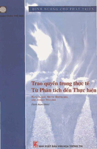 Trao Quyền Trong Thực Tế Từ Phân Tích Đến Thực Hiện (NXB Văn Hóa Thông Tin) -  Ruth Alsop, 461 Trang