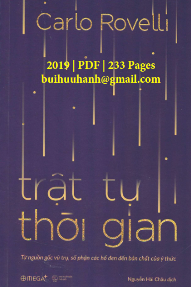 Trật Tự Thời Gian (NXB Thế Giới 2019) - Carlo Rovelli, 233 Trang