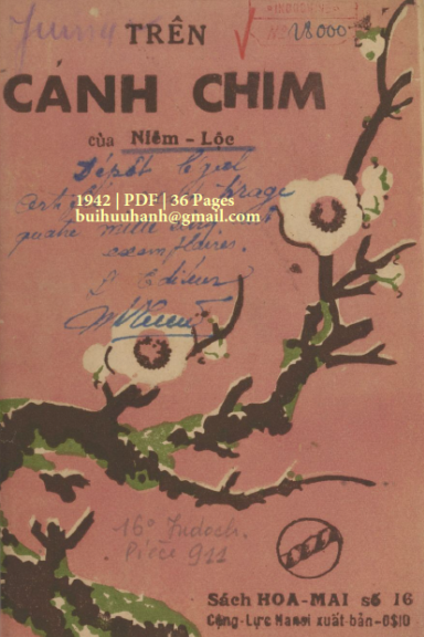 Trên Cánh Chim (NXB Cộng Lực 1942) - Niêm Lộc, 36 Trang