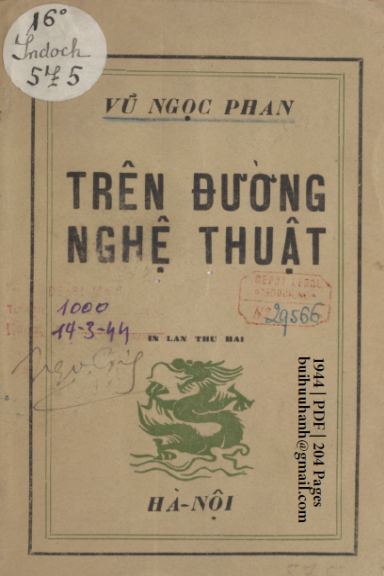 Trên Đường Nghệ Thuật (NXB Hà Nội 1944) - Vũ Ngọc Phan, 204 Trang