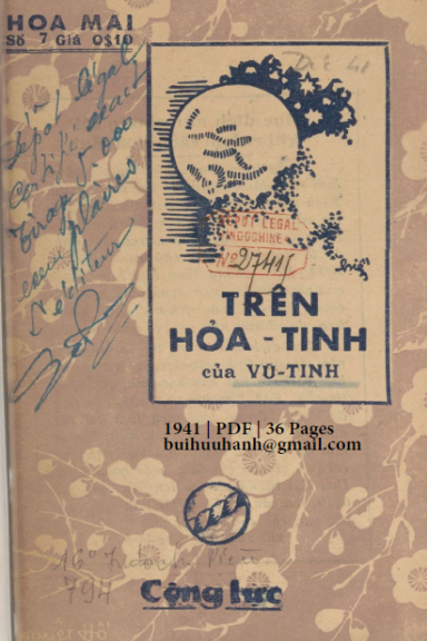 Trên Hỏa Tinh (NXB Cộng Lực 1941) - Vũ Tinh, 36 Trang