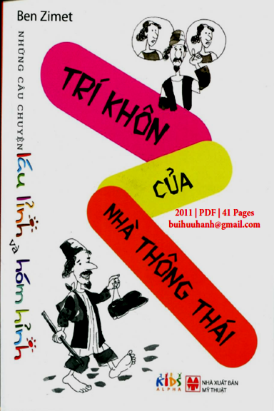Trí Khôn Của Nhà Thông Thái (NXB Mỹ Thuật 2011)- Ben Zimet, 41 Trang