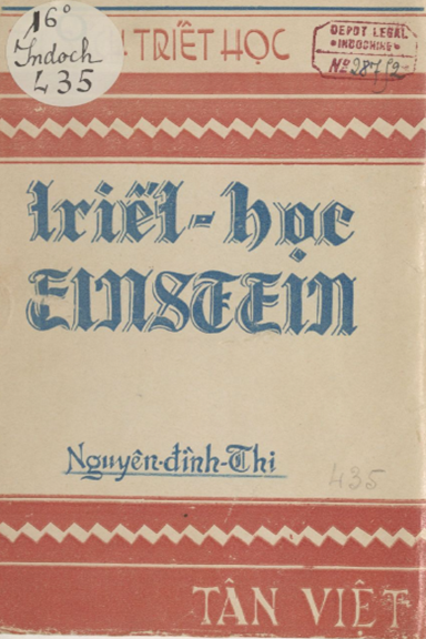 Triết Học Einstein (NXB Tân Việt 1943) - Nguyễn Đình Thi, 240 Trang