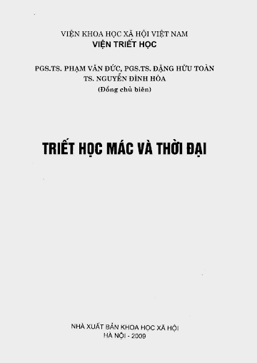 Triết Học Mác Và Thời Đại (NXB Khoa Học Xã Hội 2009) - Phạm Văn Đức, 596 Trang