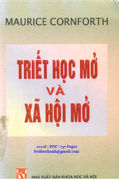 Triết Học Mở Và Xã Hội Mở (NXB Khoa Học Xã Hội 2002) - Maurice Cornforth, 737 Trang