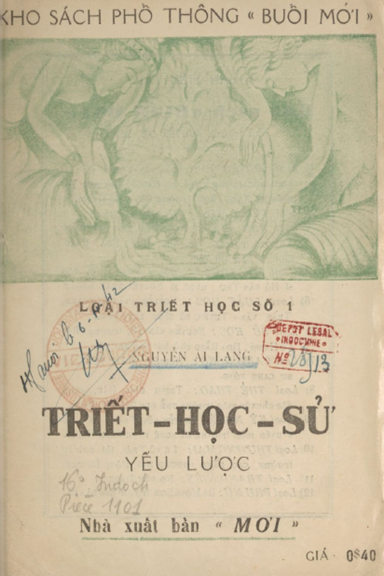 Triết Học Sử Yếu Lược (NXB Mới 1942) - Nguyễn Ái Lang, 38 Trang