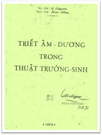 Triết Lý Âm Dương Trong Thuật Trường Sinh (NXB Huế 1973) - Georges Ohsawa, 174 Trang