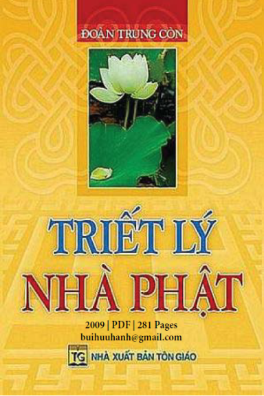 Triết Lý Nhà Phật (NXB Tôn Giáo 2009) - Đoàn Trung Còn, 281 Trang