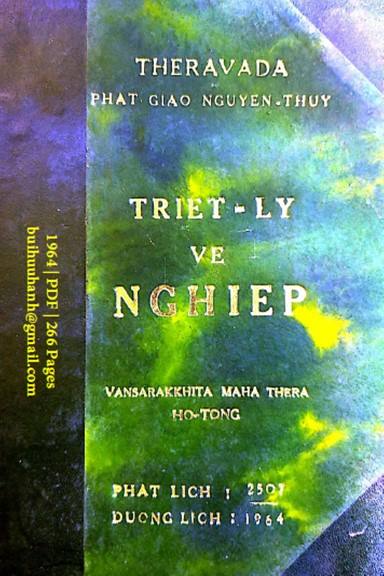 Triết Lý Về Nghiệp (NXB Hạnh Phúc 1964) - Vansarakkhita Bhikkhu, 266 Trang