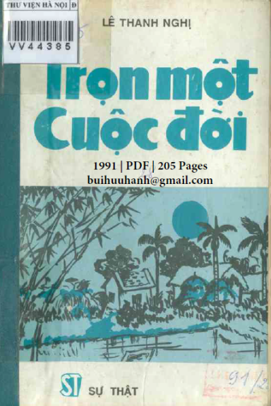 Trọn Một Cuộc Đời Tập 2 (NXB Sự Thật 1991) - Lê Thanh Nghị, 205 Trang