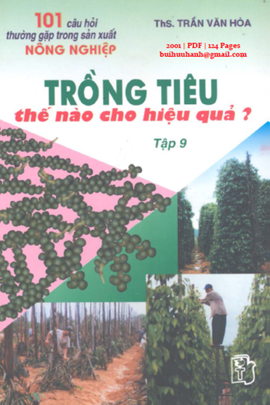 Trồng Tiêu Thế Nào Cho Hiệu Quả (NXB Trẻ 2001) - Trần Văn Hòa, 124 Trang