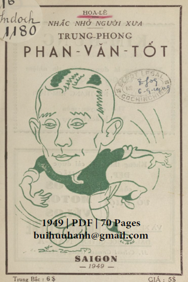 Trung Phong Phan Văn Tốt (NXB Sài Gòn 1949) - Hoa Lê, 70 Trang
