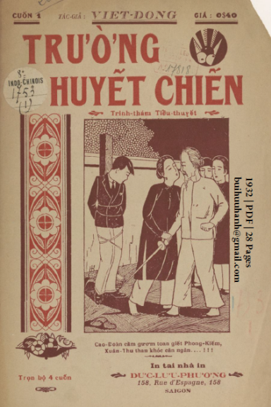 Trường Huyết Chiến Cuốn 1 (NXB Đức Lưu Phương 1932) - Việt Đông, 28 Trang