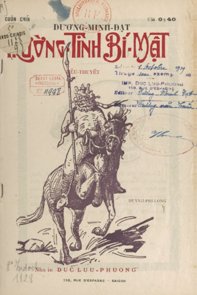 Trường Tình Bí Mật Cuốn 9 (NXB Đức Lưu Phương 1929) - Dương Minh Đạt, 36 Trang