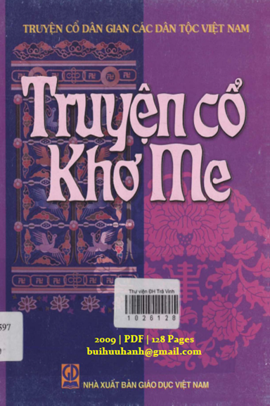 Truyện Cổ Khơ Me (NXB Giáo Dục 2009) - Nguyễn Trọng Báu, 128 Trang