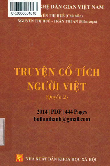 Truyện Cổ Tích Người Việt Quyển 2 (NXB Khoa Học Xã Hội 2014) - Nguyễn Thị Huế, 444 Trang