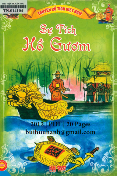 Truyện Cổ Tích Việt Nam-Sự Tích Hồ Gươm (NXB Mỹ Thuật 2012) - Trần Hà, 20 Trang