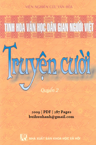 Truyện Cười Quyển 2 (NXB Khoa Học Xã Hội 2009) - Nguyễn Chí Bền, 287 Trang