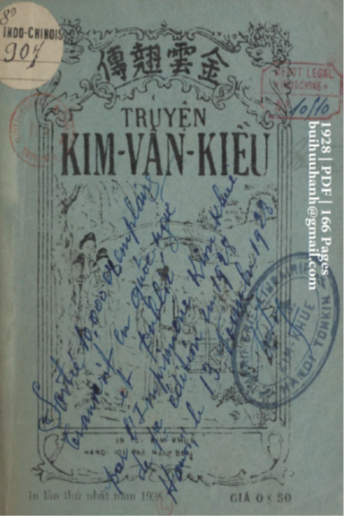 Truyện Kim Vân Kiều (NXB Kim Khuê 1928) - Nguyễn Duy Ngung, 166 Trang