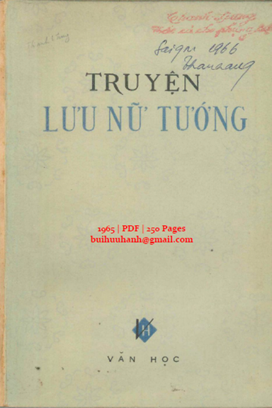 Truyện Lưu Nữ Tướng (NXB Văn Học 1965) - Lại Ngọc Cang, 250 Trang