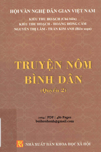 Truyện Nôm Bình Dân Quyển 2 (NXB Khoa Học Xã Hội 2014) - Kiều Thu Hoạch, 486 Trang